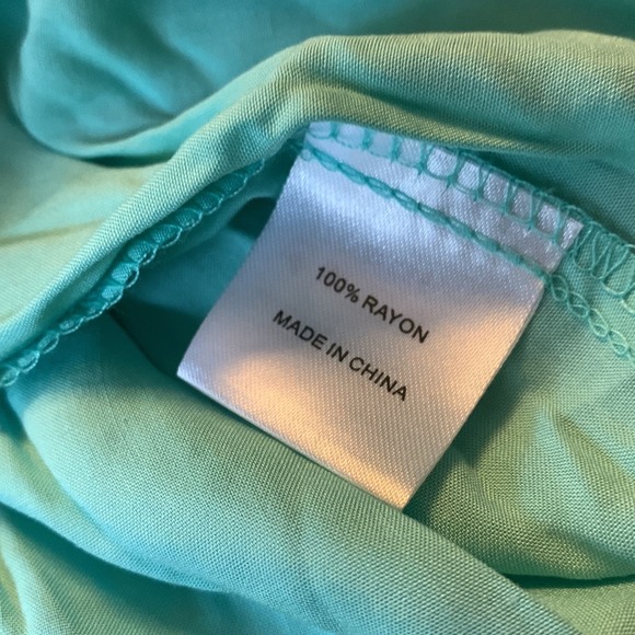 Southern Fried Chics Womens Medium Mini Dress Boho Cold Shoulder Plunging V-Neck - Picture 12 of 12